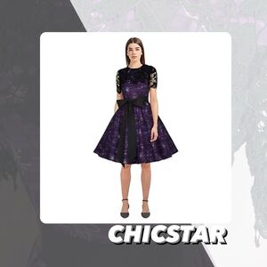 EUC Chicstar Lace Bust Retro Dress